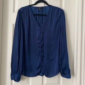 Banana Republic Blouse navy blue Sz XL